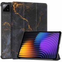 imoshion Coque tablette Design Trifold Xiaomi Pad 7 / 7 Pro - Black Marble