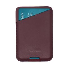 Accezz Leather Cardholder MagSafe - Porte-cartes avec MagSafe - Heath Purple