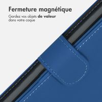 Accezz Étui de téléphone portefeuille Wallet iPhone 13 Pro - Bleu foncé