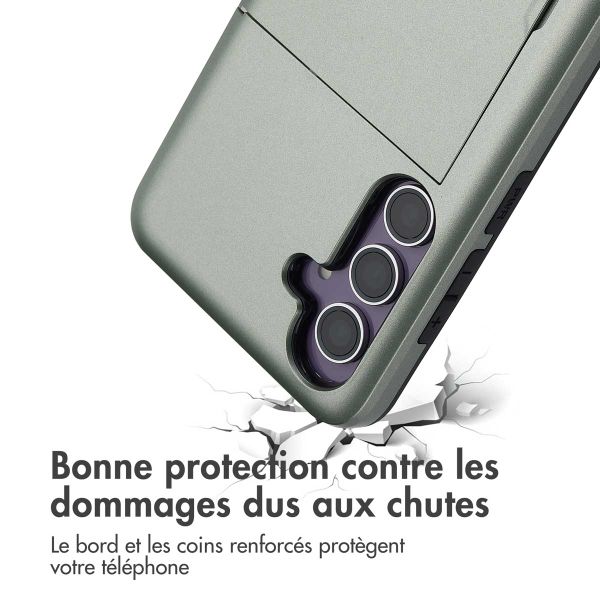 imoshion Coque arrière avec porte-cartes Samsung Galaxy S24 FE - Vert foncé