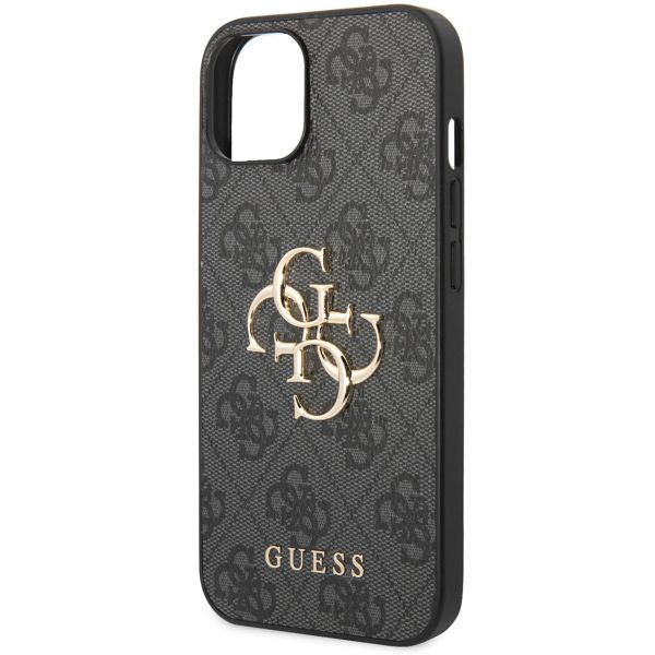 Guess Coque 4G Metal Logo Backcover Apple iPhone 15 - Gris