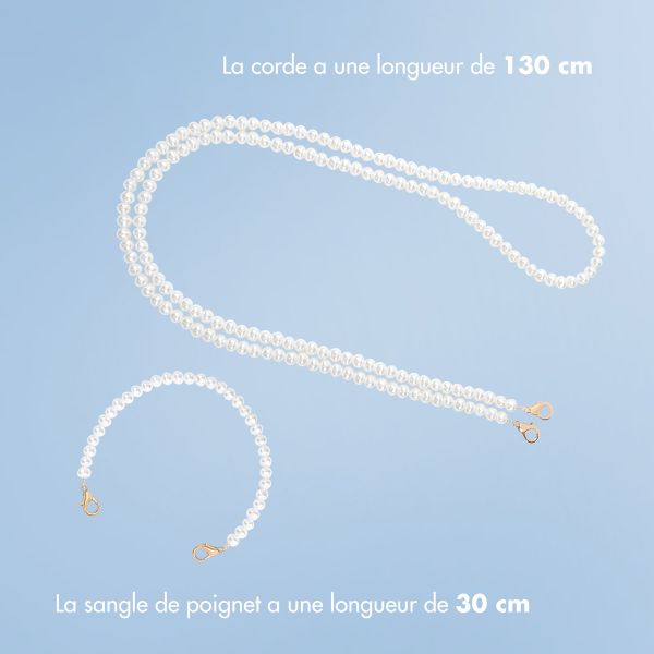 imoshion Coque avec cordons de téléphone Apple iPhone SE (2022 / 2020) / 8 / 7 - Perles