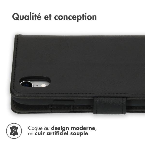 imoshion Étui de téléphone portefeuille Luxe iPhone Xr - Noir