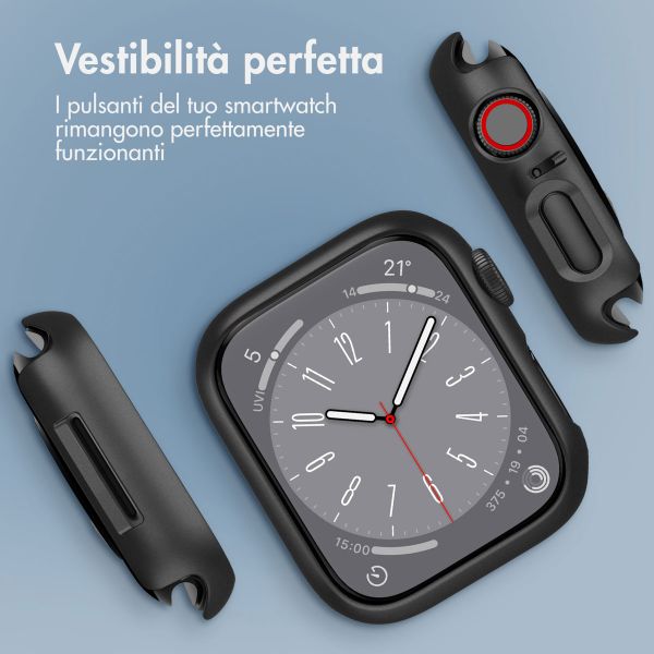 imoshion Coque rigide à couverture complète Apple Watch 4 / 5 / 6 / SE - 44 mm - Noir
