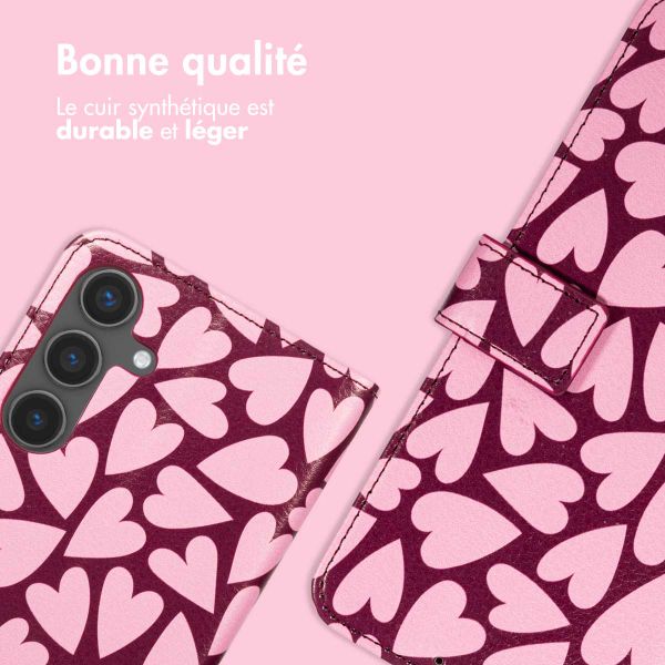 imoshion Étui de télephone portefeuille Design Samsung Galaxy S24 - Hearty Blush