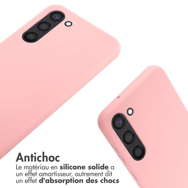 imoshion ﻿Coque en silicone avec cordon Samsung Galaxy S23 Plus - Rose