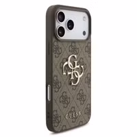 Guess Coque 4G Metal Logo Backcover Apple iPhone 17 Pro - Marron