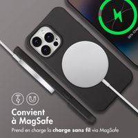 imoshion Coque arrière Color avec cordon amovible et MagSafe Apple iPhone 14 Pro Max - Black Coffee