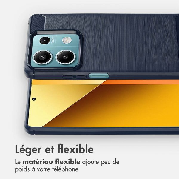 imoshion Coque Brushed Xiaomi Redmi Note 13 (5G) - Bleu foncé