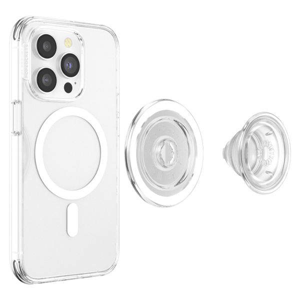 PopSockets PopGrip MagSafe Round - Clear