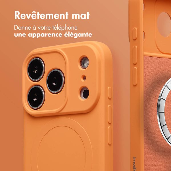 imoshion Coque Couleur avec MagSafe Apple iPhone 17 Pro Max - Neon Orange