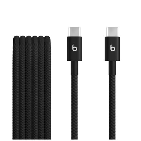 Beats Câble USB-C vers USB-C tressé 60W - 1,5 mètre - Bolt Black