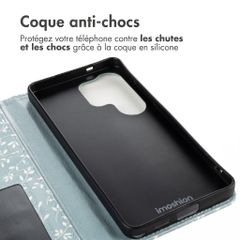 imoshion Étui de télephone portefeuille Design Samsung Galaxy S26 Ultra - Smoke Green Flowers