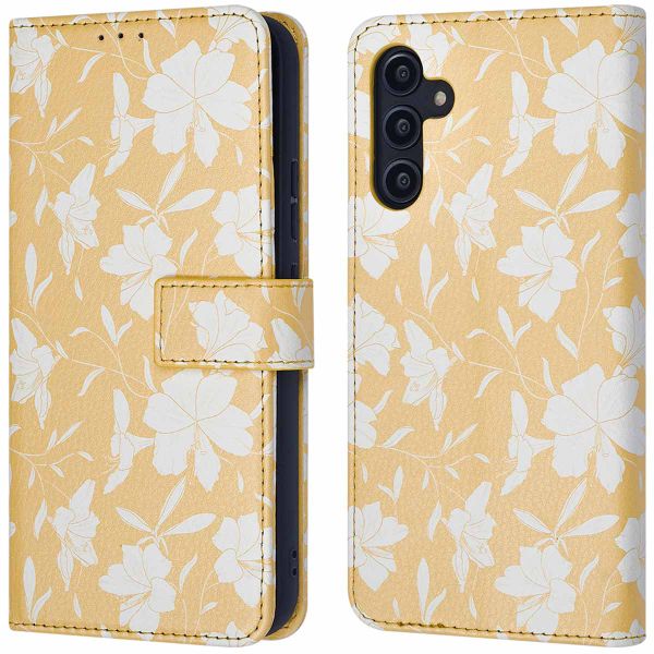 imoshion ﻿Étui de téléphone portefeuille Design Samsung Galaxy A14 (5G/4G) - Yellow Flowers