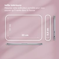 Selencia Pochette ordinateur Puffy 15-16 pouces - Magenta Fire