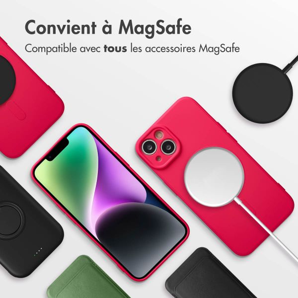 imoshion Coque Couleur avec MagSafe Apple iPhone 14 - Neon Pink