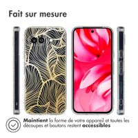 imoshion Coque Design Google Pixel 9A - Golden Leaves Transparent
