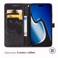 imoshion Etui de télephone Mandala Apple iPhone 15 - Noir