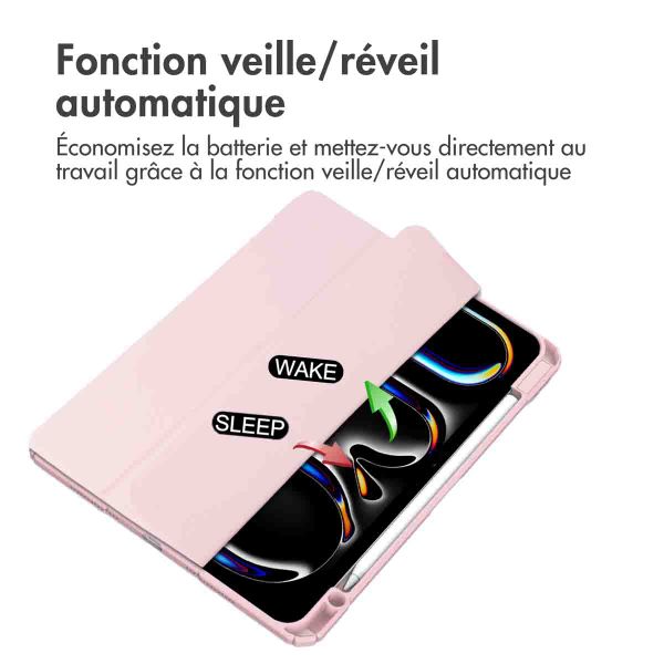 imoshion Coque tablette rigide Trifold iPad Pro 13 (2024) M4 - Rose