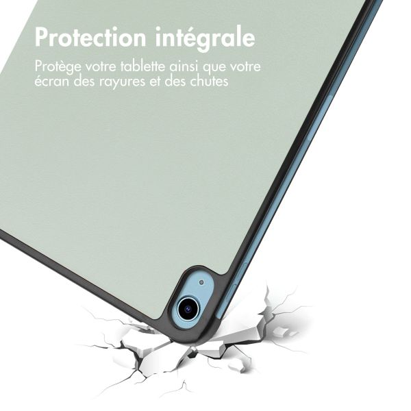 imoshion Coque tablette Trifold iPad 10 (2022) 10.9 pouces - Vert clair