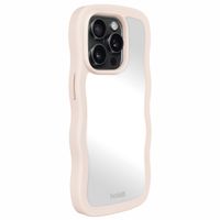 Holdit Coque Wavy iPhone 15 Pro Max - Light Beige / Mirror