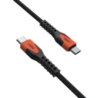 UAG Câble de charge USB-C vers USB-C avec cœur en Kevlar® - 1,5 mètre - Noir / Orange