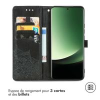 imoshion Etui de téléphone portefeuille Mandala Xiaomi 13 Ultra - Noir