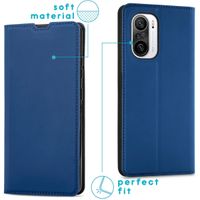 imoshion Étui de téléphone Slim Folio Xiaomi Poco F3 - Bleu foncé