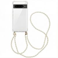 imoshion Coque avec dragonne + bracelet - Perles Google Pixel 7 Pro - Transparent