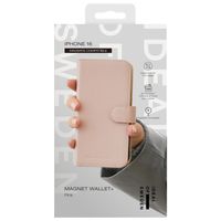 iDeal of Sweden Magnet Wallet+ Étui portefeuille Apple iPhone 16 - Pink