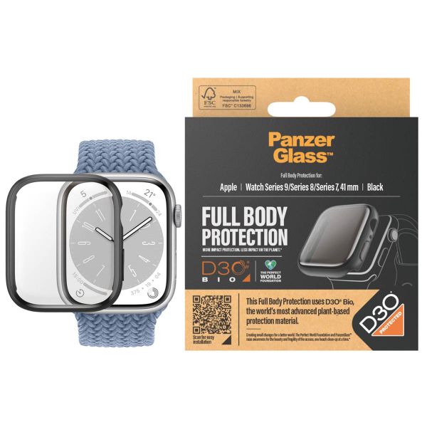 PanzerGlass Coque Full Body Apple Watch Series 9 - 41 mm - Noir