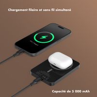 Selencia Powerbank Vivid 5 000 mAh - MagSafe et Qi2 - Noir / Leopard