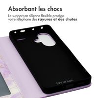imoshion Étui de télephone portefeuille Design Xiaomi Redmi Note 13 Pro Plus (5G) - Purple Marble