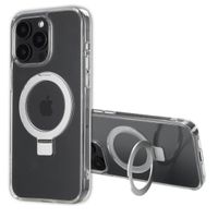 Accezz Coque Ring Stand avec MagSafe Apple iPhone 15 Pro Max - Transparent