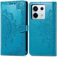 imoshion Etui de téléphone portefeuille Mandala Xiaomi Redmi Note 13 Pro (5G) / Poco X6 - Turquoise