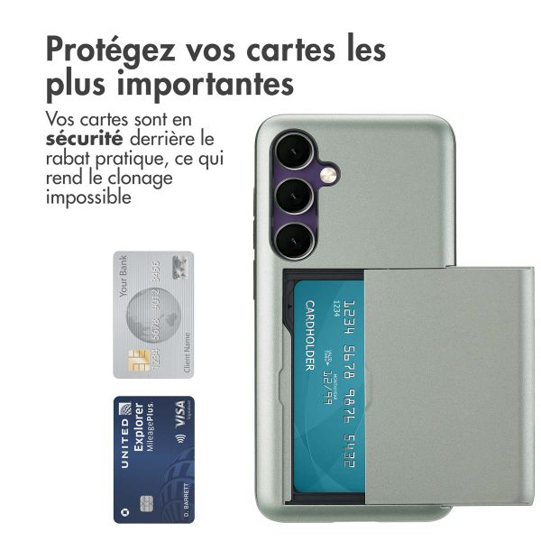 imoshion Coque arrière avec porte-cartes Samsung Galaxy S24 FE - Vert