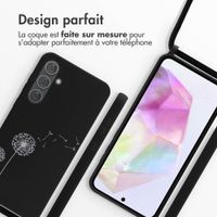 imoshion Coque design en silicone avec cordon Samsung Galaxy A35 - Dandelion Black