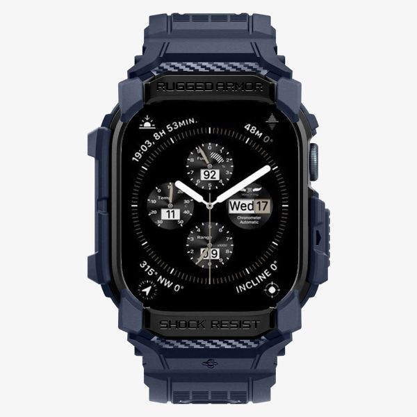 Spigen Coque Rugged Armor™ Pro Apple Watch 10 - 42 mm - Navy Blue