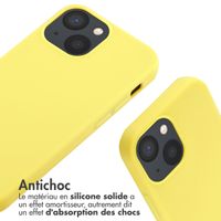 imoshion ﻿Coque en silicone avec cordon iPhone 13 Mini - Jaune