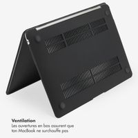 Selencia Coque en velours pour MacBook Pro 16 pouces (2021) / Pro 16 pouces (2023) M3 chip - A2485 / A2780 / A2991 / A3186 / A3403 - Noir