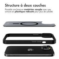 Accezz Coque Givrée Robuste avec MagSafe iPhone 15 - Noir