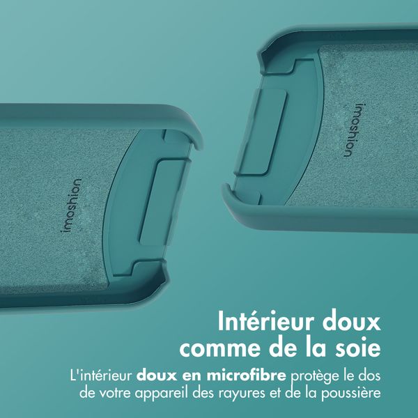 imoshion Coque arrière Color avec cordon amovible et MagSafe Apple iPhone 13 - Vert foncé