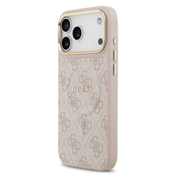 Guess Coque MagSafe Classic avec logo 4G Apple iPhone 17 Pro Max - Rose