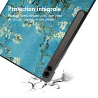 imoshion Coque tablette Design Trifold Samsung Tab S10 Plus / Tab S9 Plus / Tab S9 FE Plus - Green Plant