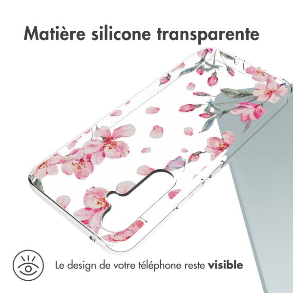 imoshion Coque Design Samsung Galaxy A54 (5G) - Fleur - Rose