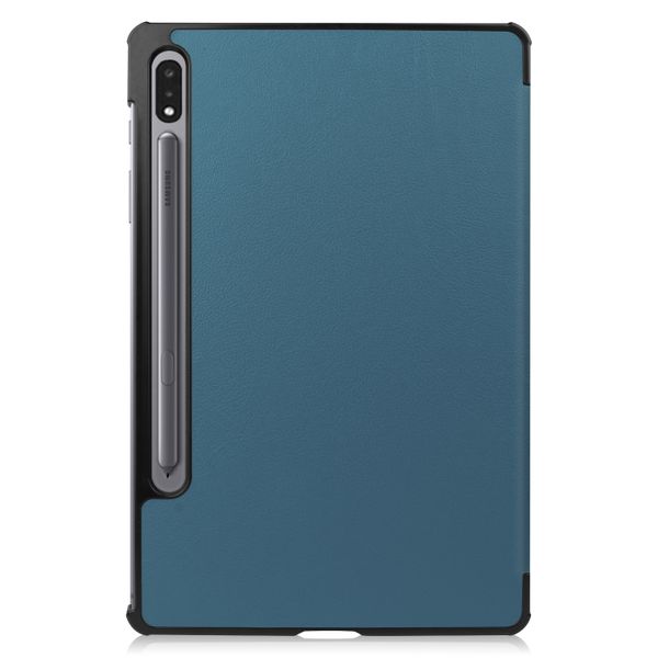 imoshion Coque tablette Trifold Samsung Galaxy Tab S8 / S7 - Vert foncé