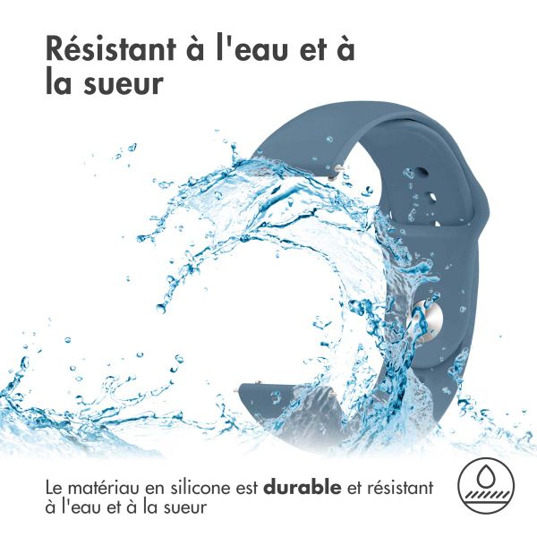 imoshion Bracelet sport en silicone  - Connexion universelle 18 mm - Bleu