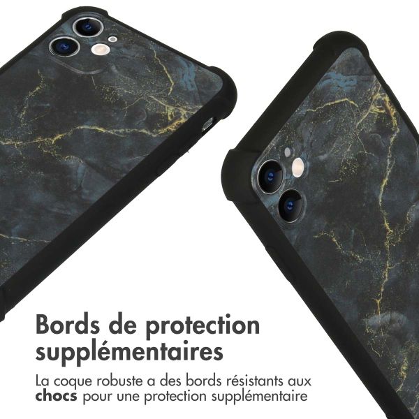 imoshion Coque Design avec cordon iPhone 11 - Black Marble