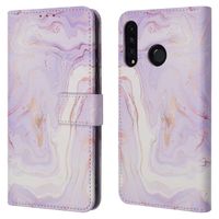 imoshion ﻿Étui de téléphone portefeuille Design Huawei P30 Lite - Purple Marble