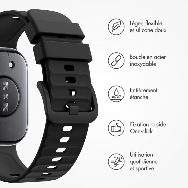 imoshion Bracelet silicone Huawei Watch Fit 4 / 4 Pro - Noir